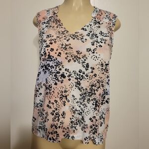 Cloth And Stone ANTHROPOLOGY  Animal Print Top Size Large NWOT